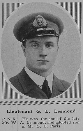Lesmond G L Lt RNR The Sphere 21st July 1917