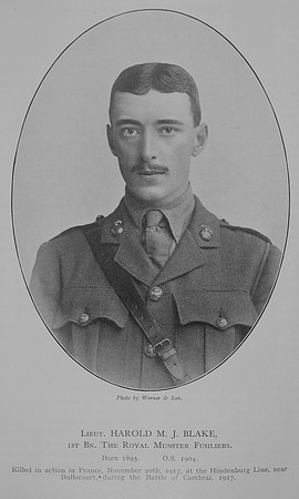 Blake H J M Lt 1st Royal Munster Fusiliers