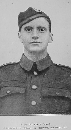 Cramp S F Pte 9542 2nd Honourable Artillery Company