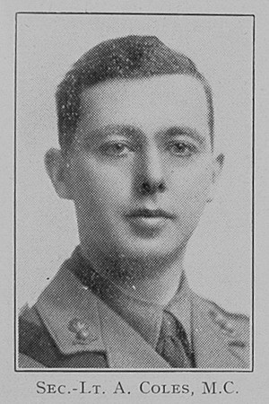 Coles A 2nd Lt MC Royal Engineers