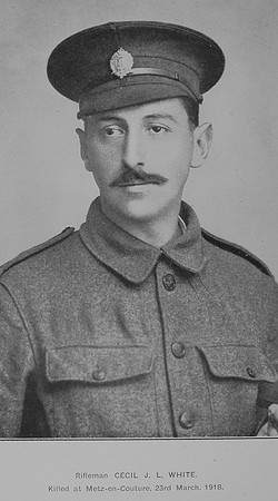 White C J L Rfn 608552 18th London Regiment