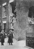 Kingscliffe Camp Offices Damaged By A Shell