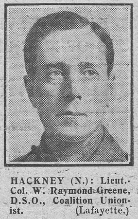 Raymond-Greene W Lt Col DSO 9th Lancers The Graphic 9th Dec 1918