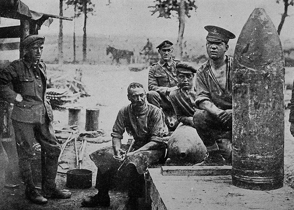 A Fifteen Inch Shell Used In The Battle Of The Somme
