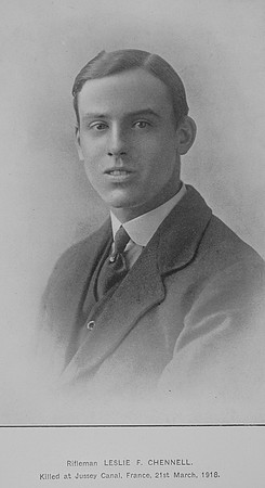 Chennell L F Rfn 393088 9th London Regiment
