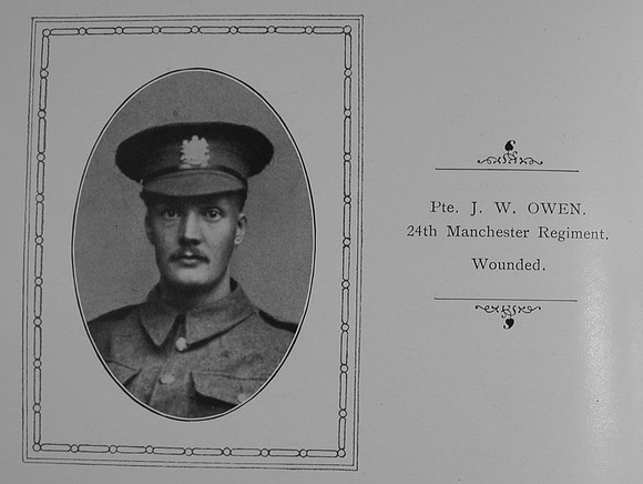 Owen J W Pte 24th Manchester Regiment William Graham Co Roll Of Honour