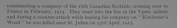 Fleming H M Captain 16th Canadian Infantry (Manitoba Regiment) Obit Part 2 Dulwich College Roll Of Honour