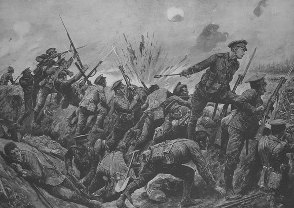 2nd Lt G H Woolley Winning His VC At Hill 60