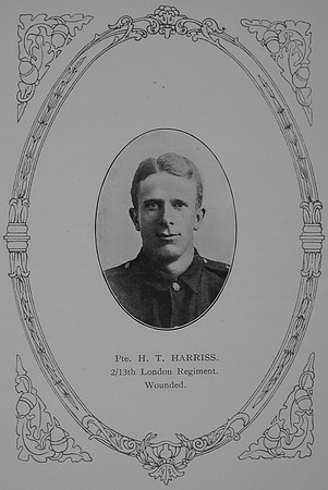 Harriss H T Pte 495681 13th London Regiment William Graham Company