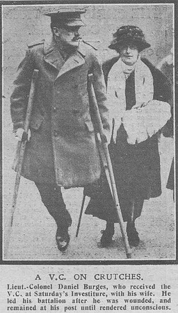 Burges D Lt Col VC Gloucestershire Regiment The Graphic 23rd Dec 1918