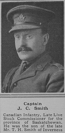 Smith J C Captain CEF The Sphere 29th Dec 1917