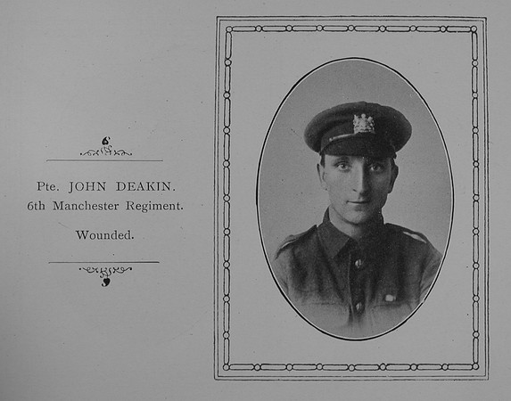 Deakin J Pte 6th Manchester Regiment William Graham Co Roll Of Honour