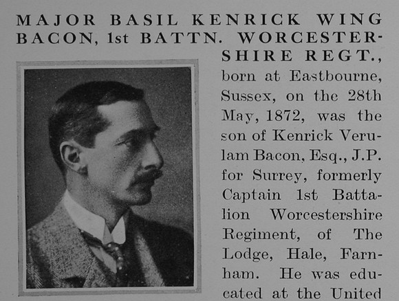 Bacon B K W Major 1st Worcestershire Regiment Obit Part 1 De Ruvignys Roll Of Honour Vol 1