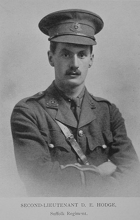 Hodge D E 2nd Lt Suffolk Regiment