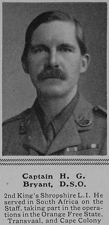 Bryant H G Captain 2nd Kings Shropshire Light Infantry The Sphere 7th Aug 1915