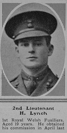 Lynch H 2nd Lt 1st Royal Welsh Fusiliers The Sphere 31st Jul 1915