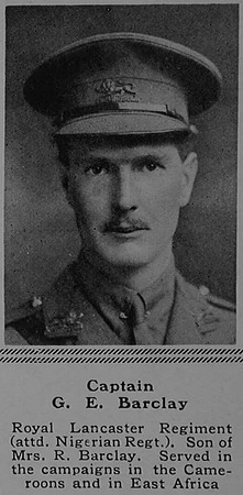 Barclay G E Captan King's Own (Royal Lancaster Regiment) The Sphere 10th Mar 1917