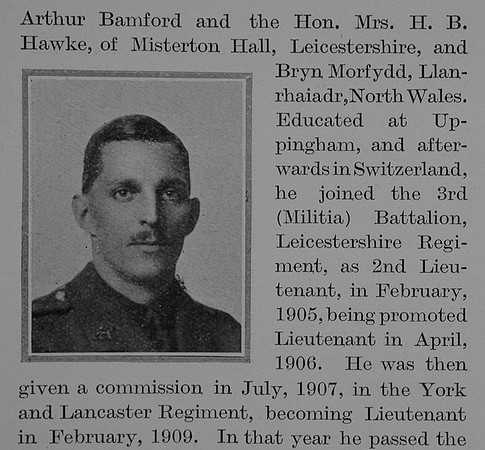 Bamford E S Captain 1st York Lancs Regiment Obit Part 2 The Bond Of Sacrifice Vol 2