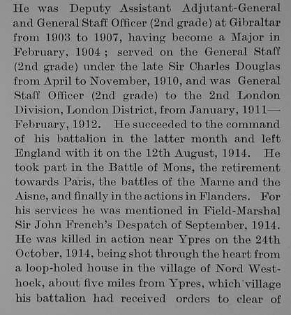 Bannatyne W S Lt Col 1st Kings Liverpool Regiment Obit Part 3 The Bond Of Sacrifice Vol 1