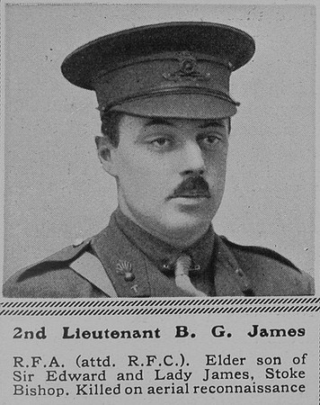 James B G 2nd Lt 7th Sqdn Royal Flying Corps The Sphere 18th Mar 1916