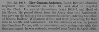 Anderson H G Lt 7th Canadian Infantry Obit Shrewsbury School Roll Of Service