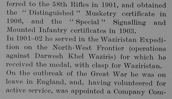 Baldwin H L C Captain Indian Army Obit Part 2 The Bond Of Sacrifice Vol 1