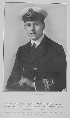 Petre J J Squad Comm DSO Royal Flying Corps