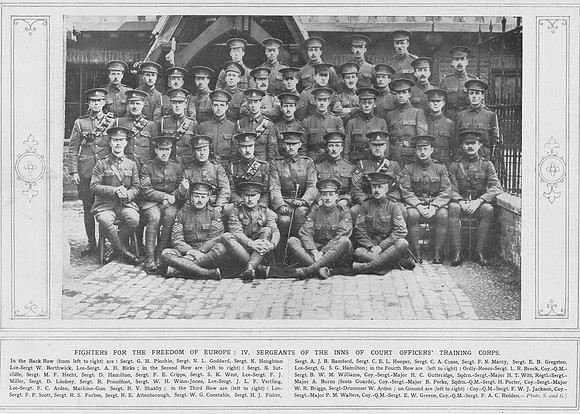 Inns Of Court Training Corps Sergeants