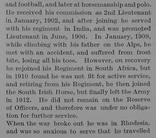 Barr S T Lt 3rd Hussars Obit Part 2 The Bond Of Sacrifice Vol 3