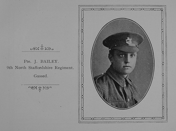 Bailey J Pte 9th North Staffs Regiment William Graham Co Roll Of Honour