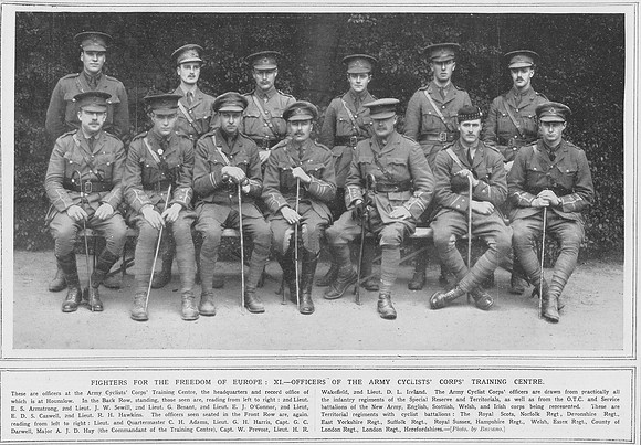 Army Cyclist Corps Training Centre Officers