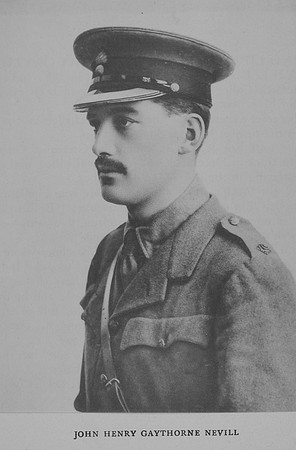 Nevill J H G 2nd Lt 3rd Grenadier Guards