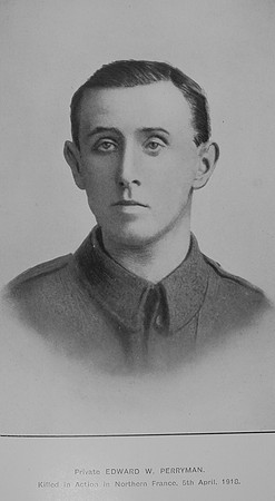Perryman E W Pte 718217 23rd London Regiment