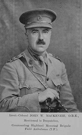 MacKenzie J W Lt Col OBE Royal Army Medical Corps The Sword Of The North Highland Memories Of The Great War - Dugald MacEchern