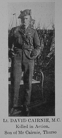 Cairnie D Lt MC 5th Seaforth Highlanders The Sword Of The North Highland Memories Of The Great War - Dugald MacEchern