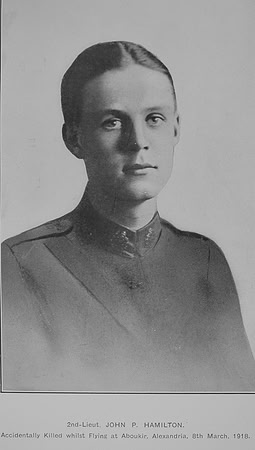 Hamilton J P 2nd Lt Royal Flying Corps
