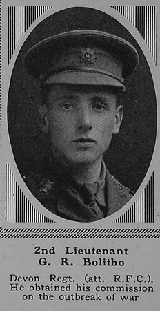 Bolitho G R 2nd Lt Royal Flying Corps The Sphere 17th Feb 1917