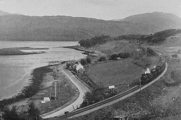 A Sunday Excursion Train From Glasgow To Oban Approaching Connel Ferry c.1950