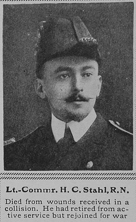 Stahl H C Lt Comm HMT King Emperor Royal Navy The Sphere 11th Mar 1916