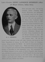 Anderson H L Lt Col Indian Army Obit Dulwich College Roll Of Honour