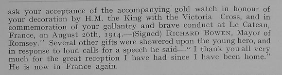 Luke F Sergt VC Royal Field Artillery Part 2