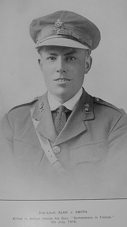 Smith A J 2nd Lt Royal Garrison Artillery