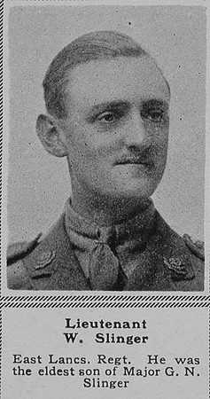 Slinger W Lt East Lancs Regt The Sphere 1st Dec 1917