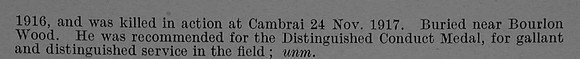 McCraw G M Cpl 9815 14th Argyll & Sutherland Highlanders Obit Part 2 De Ruvignys Roll Of Honour Vol 4