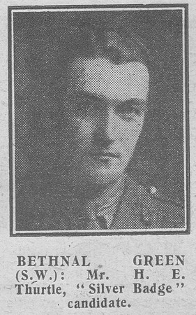 Thurtle E Lt 2nd London Regiment The Graphic 13th Dec 1918