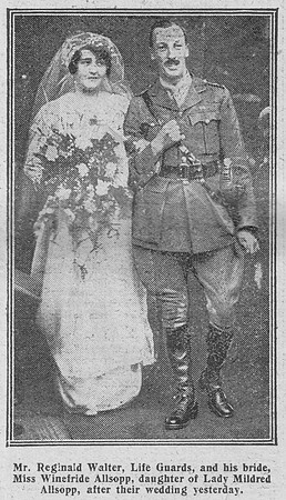 Walter R Lt 1st Life Guards The Graphic 21st Sep 1916