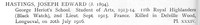 Hastings J E 2nd Lt 11th Black Watch Obit