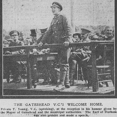 Young T Pte VC 9th Durham Light Infanry The Graphic 2nd July 1918