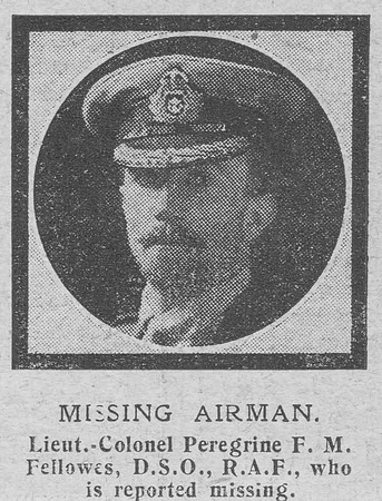 Fellowes P F M Lt Col DSO Roya Naval Air Service The Graphic 1st July 1918