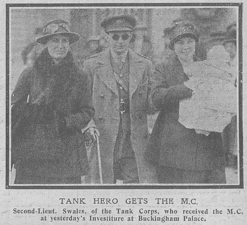 Swales J 2nd Lt MC Tank Corps The Graphic 1st Nov 1918